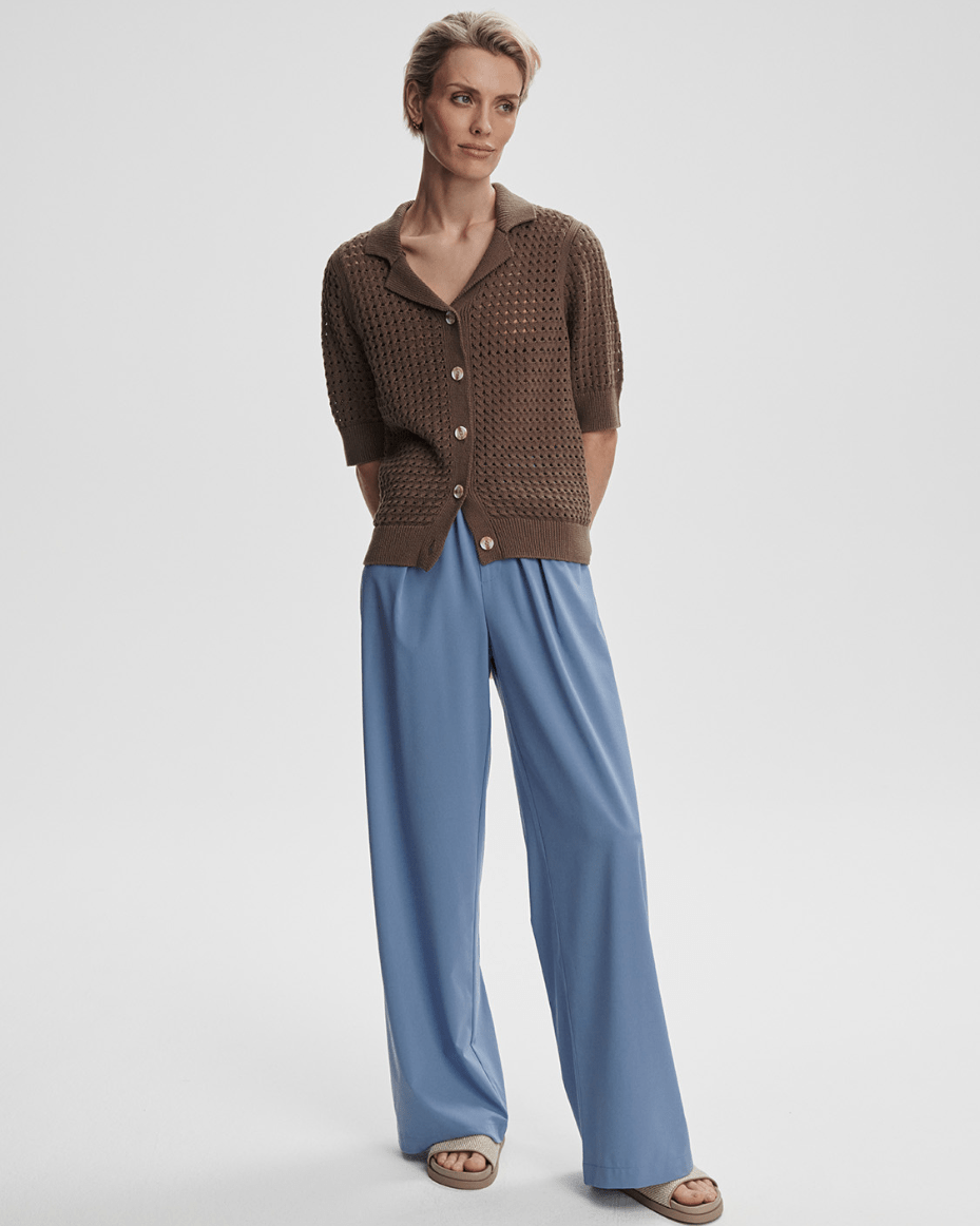 Varley Ellie Knit Shirt - VARLEY - Luxe Leopard
