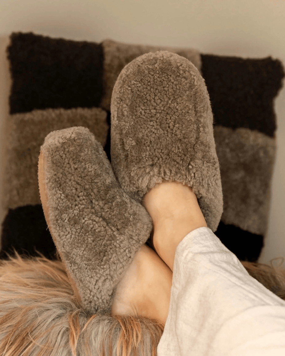 Shepherd of Sweden Jenny Slippers in Stone