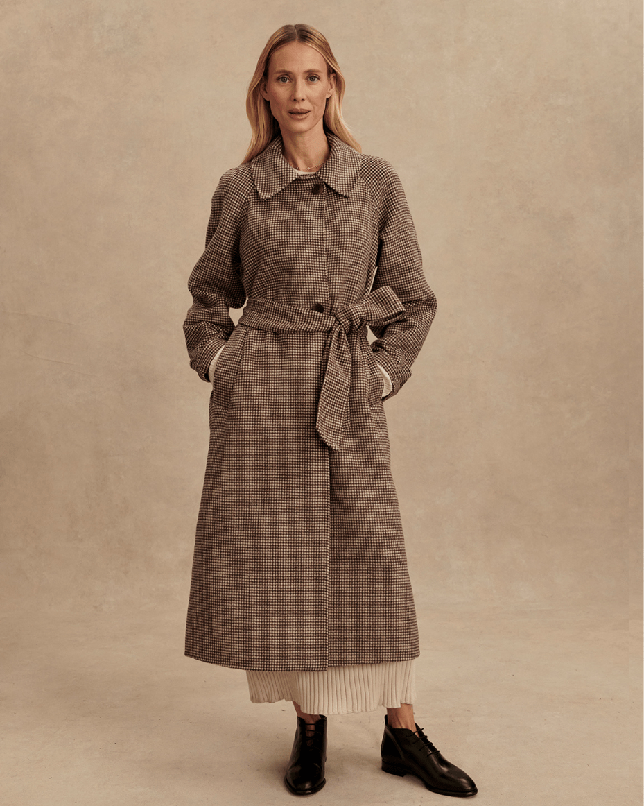 Varley Tomlinson Belted Long Coat - VARLEY - Luxe Leopard