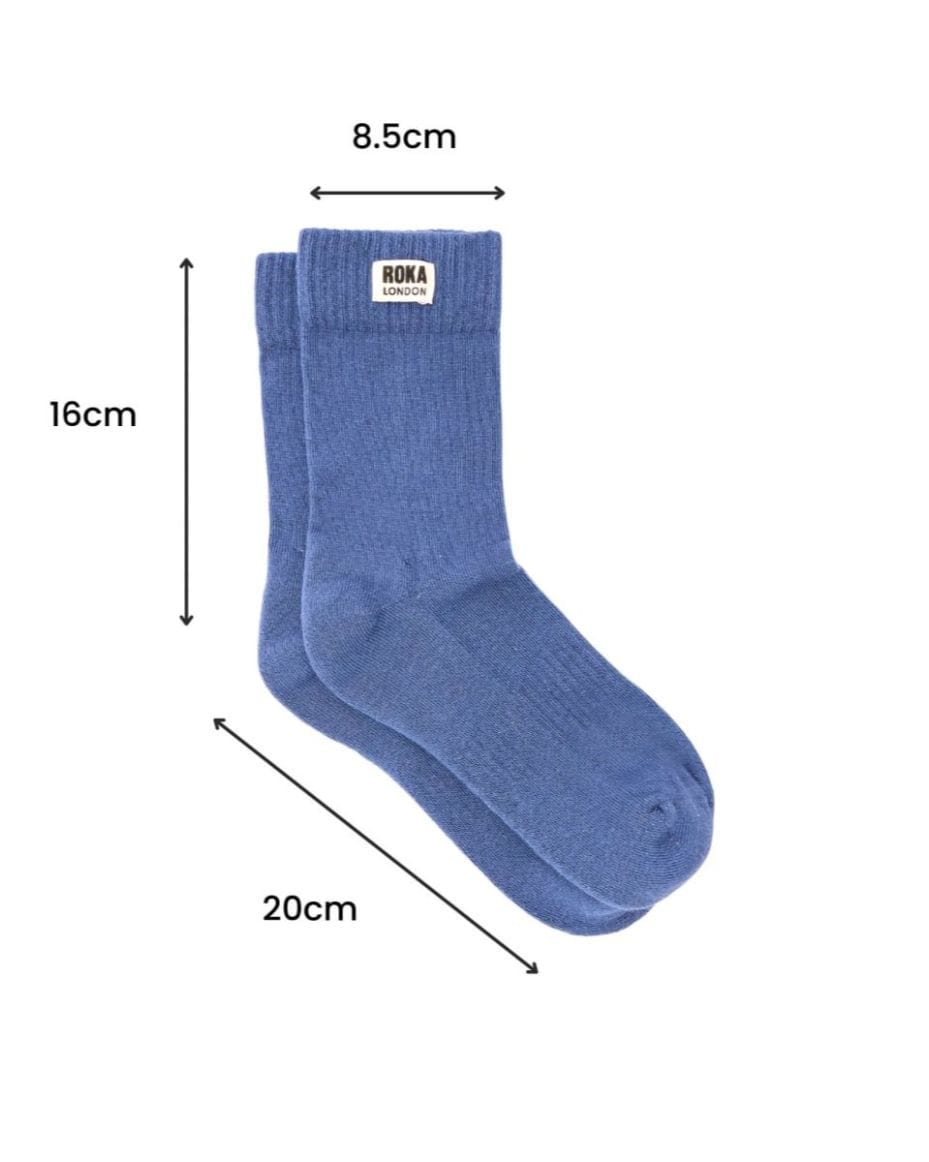 ROKA Wimbledon Crew Socks Corn - ROKA - Luxe Leopard