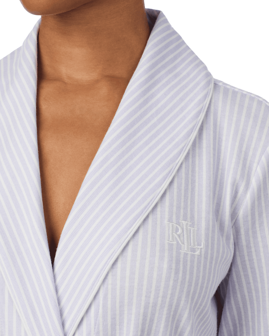 Lauren Ralph Lauren Short Shawl Collar Robe - RALPH LAUREN - Luxe Leopard
