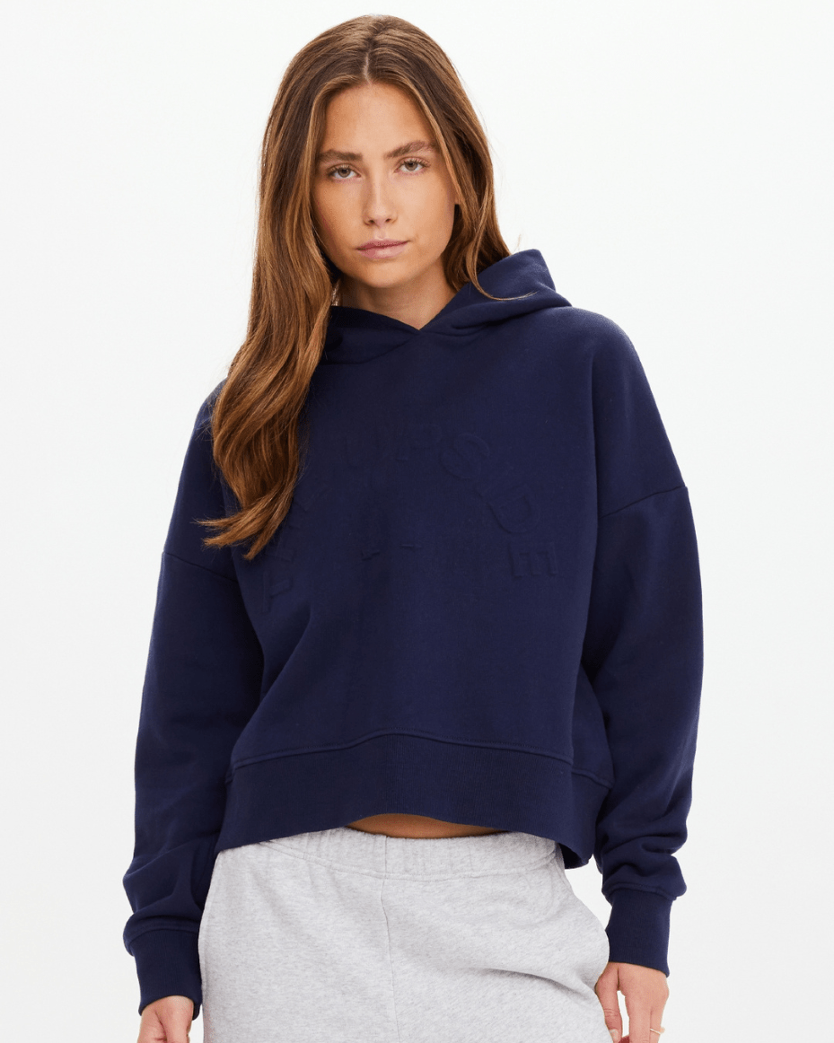 The UpSide Byron Embossed Logo Hoodie - THE UPSIDE - Luxe Leopard