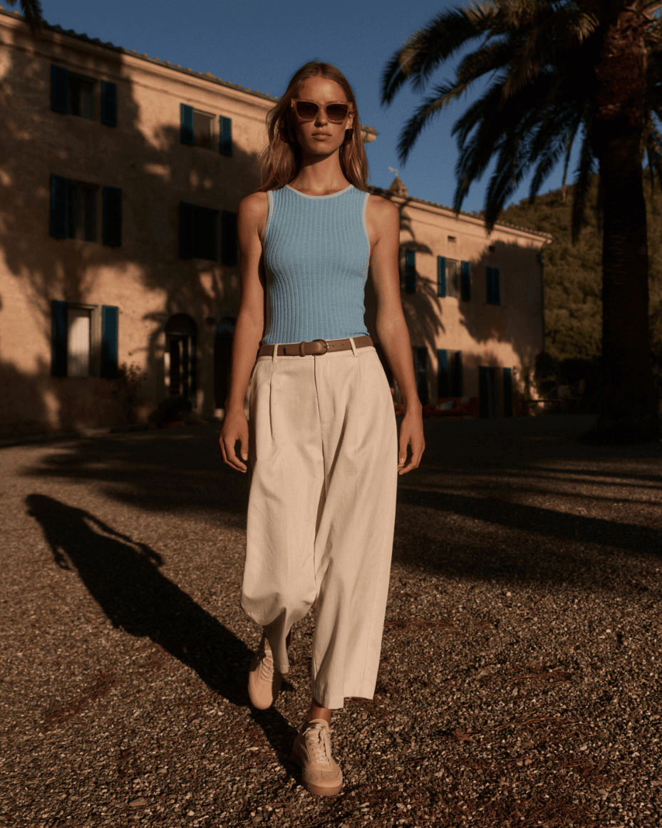 Varley Ellison Crop Wide Leg 24 - VARLEY - Luxe Leopard