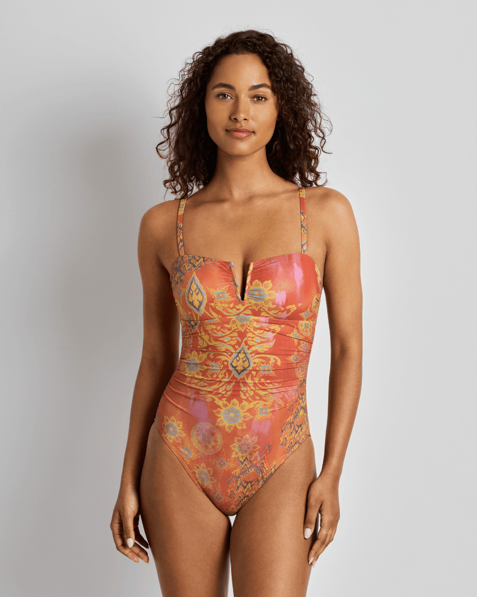 Ralph Lauren V Wire Swimsuit - RALPH LAUREN - Luxe Leopard