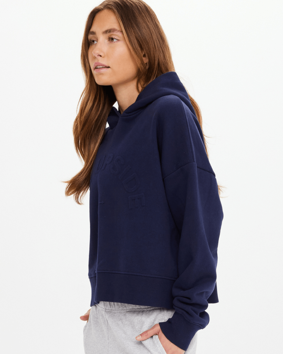 The UpSide Byron Embossed Logo Hoodie - THE UPSIDE - Luxe Leopard
