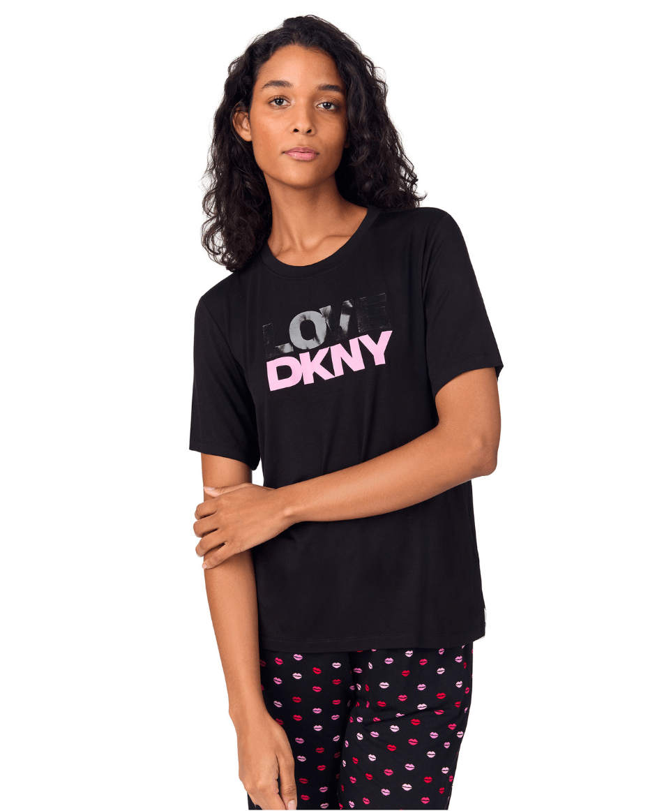 DKNY Short Sleeve Top & Pant Set - DKNY - Luxe Leopard