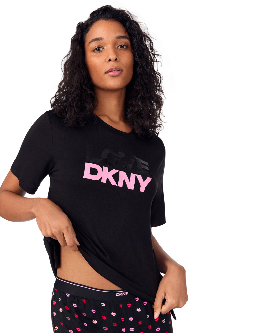 DKNY Short Sleeve Top & Pant Set - DKNY - Luxe Leopard