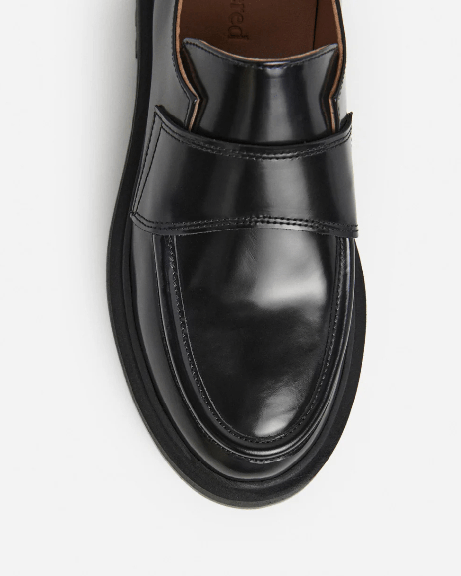 Flattered Leo Leather Black - FLATTERED - Luxe Leopard