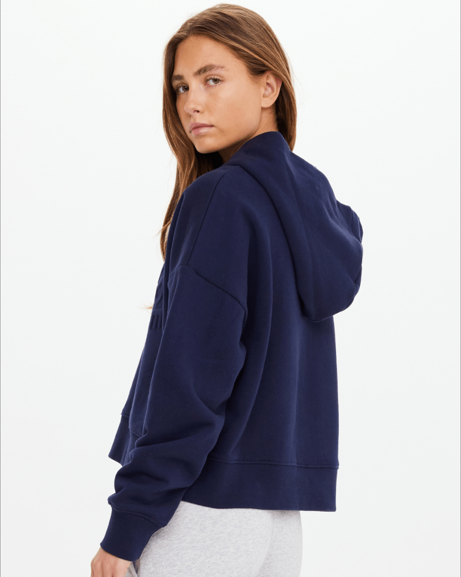 The UpSide Byron Embossed Logo Hoodie - THE UPSIDE - Luxe Leopard