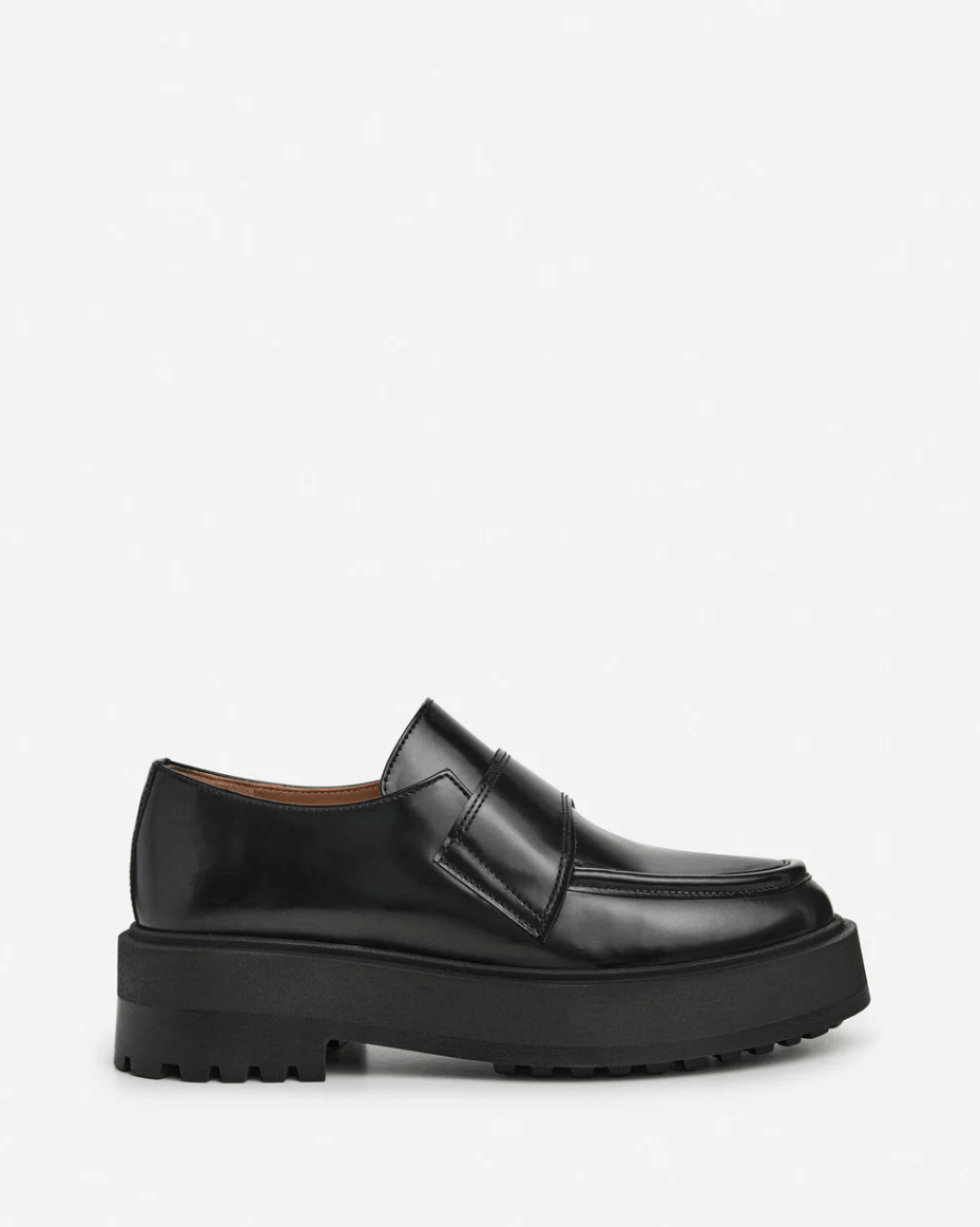 Flattered Leo Leather Black - FLATTERED - Luxe Leopard