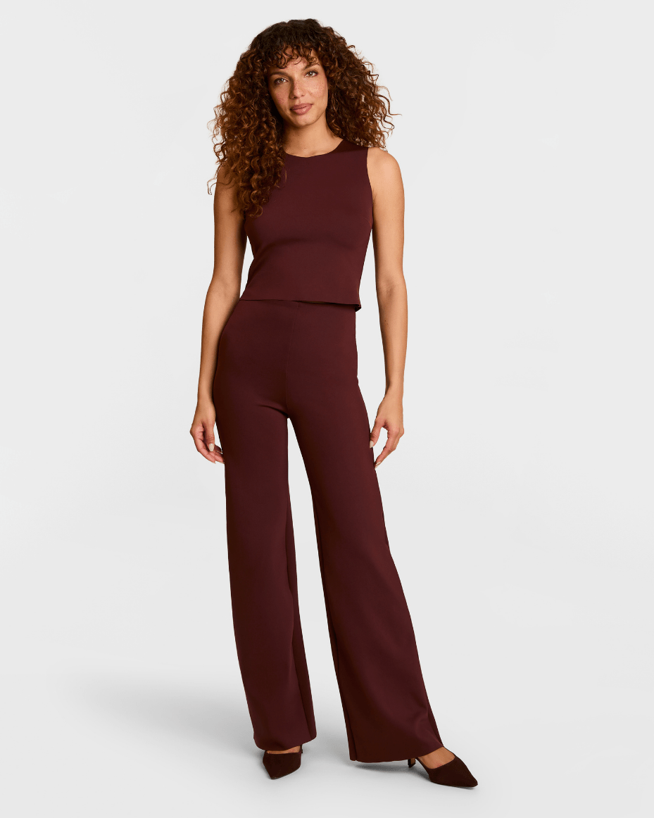 Commando Neoprene Wide Leg Pant - COMMANDO - Luxe Leopard