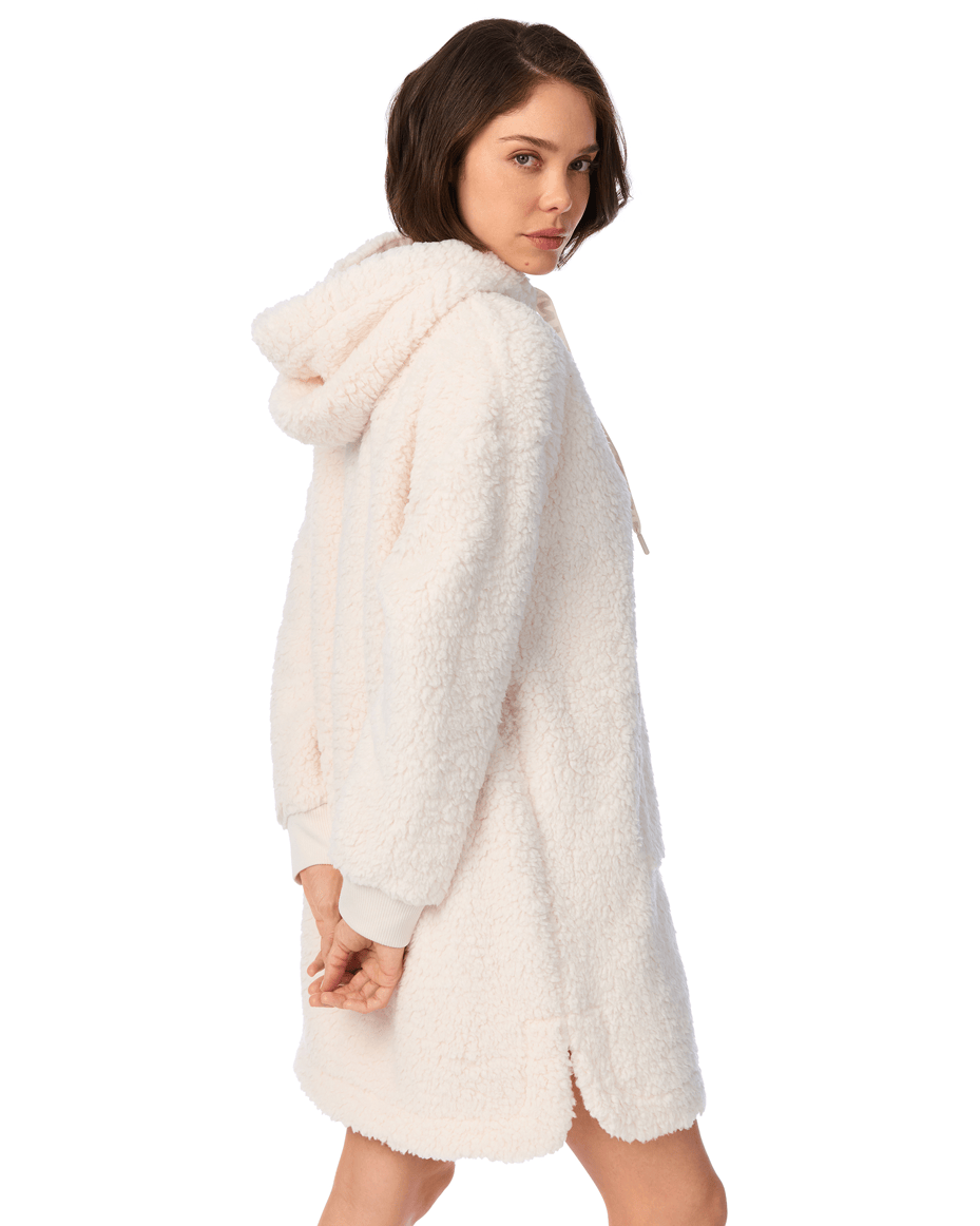 DKNY Long Sleeved Short Robe in Blonde