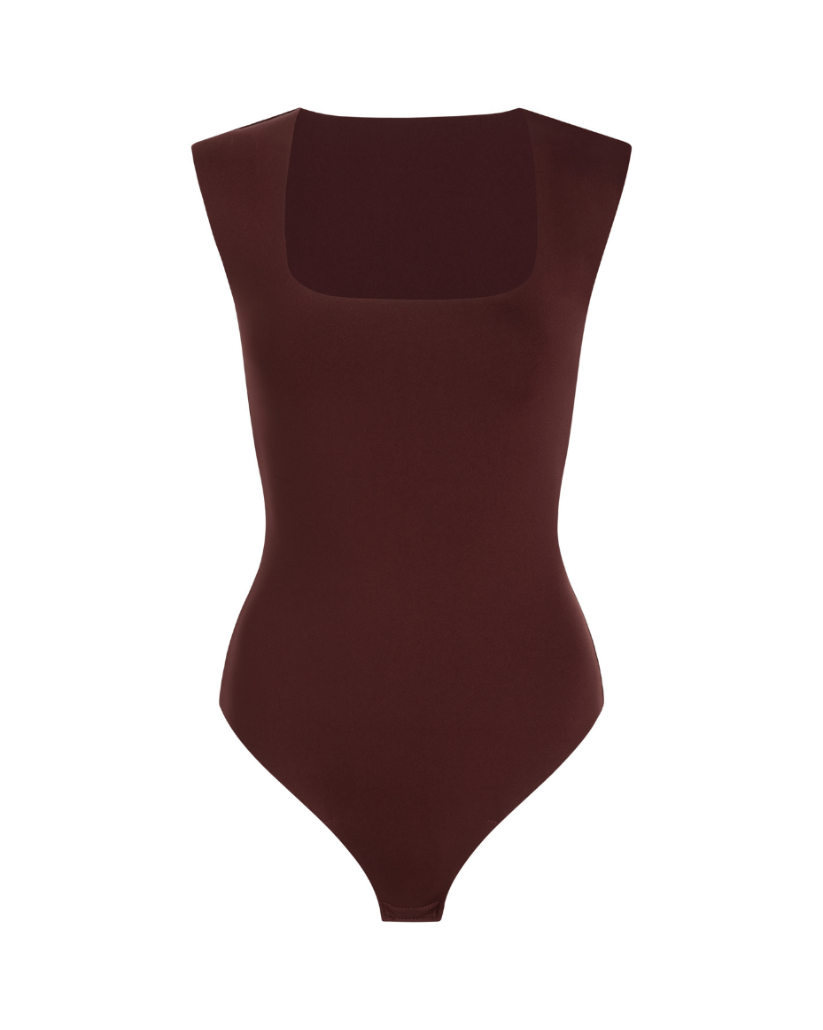 Commando Neoprene Cap Sleeve Bodysuit - COMMANDO - Luxe Leopard