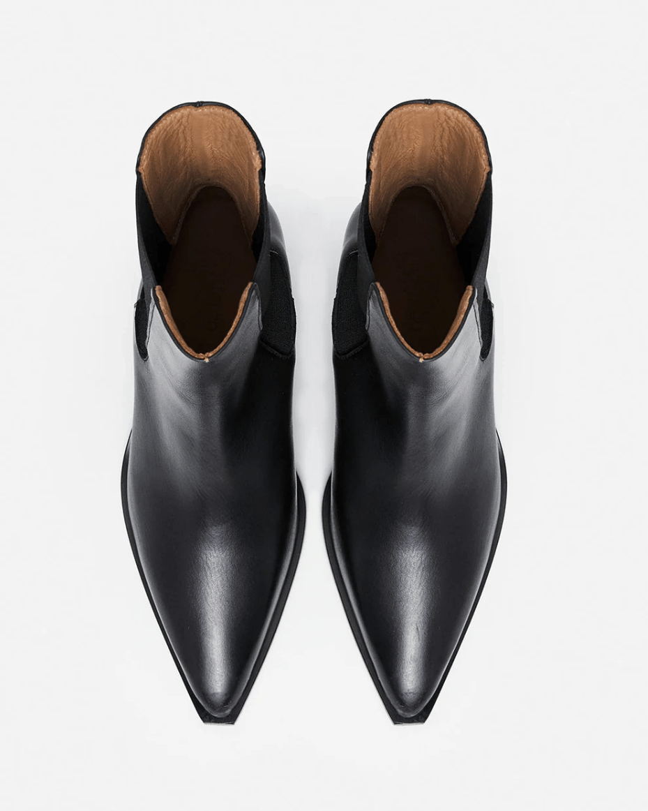 Flattered Sandra Leather Black - FLATTERED - Luxe Leopard