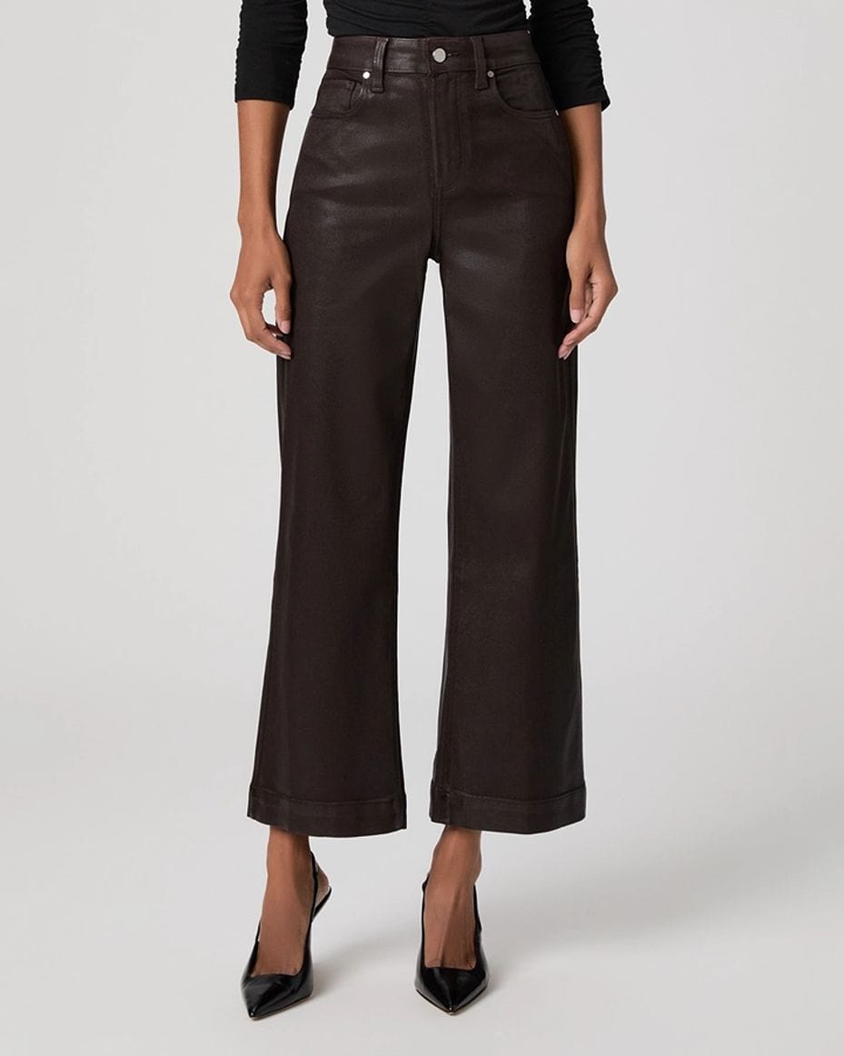 Paige Anessa Wide Leg Jeans in Chicory Coffee - PAIGE - Luxe Leopard