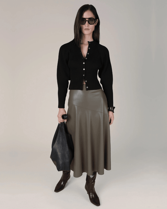 Vivere Rana Fit And Flare Skirt - VIVERE - Luxe Leopard