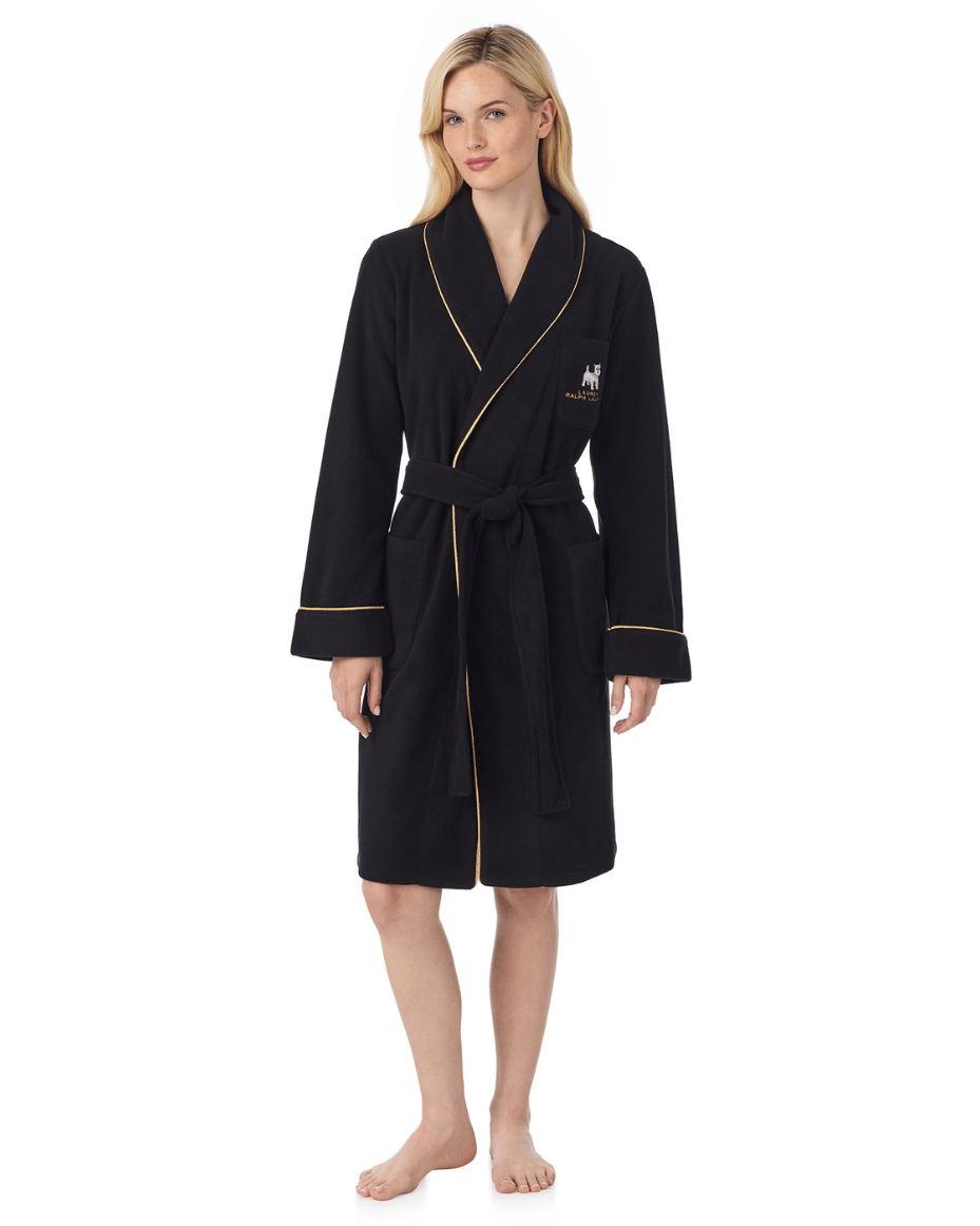 Ralph Lauren Short Dalton Robe - RALPH LAUREN - Luxe Leopard