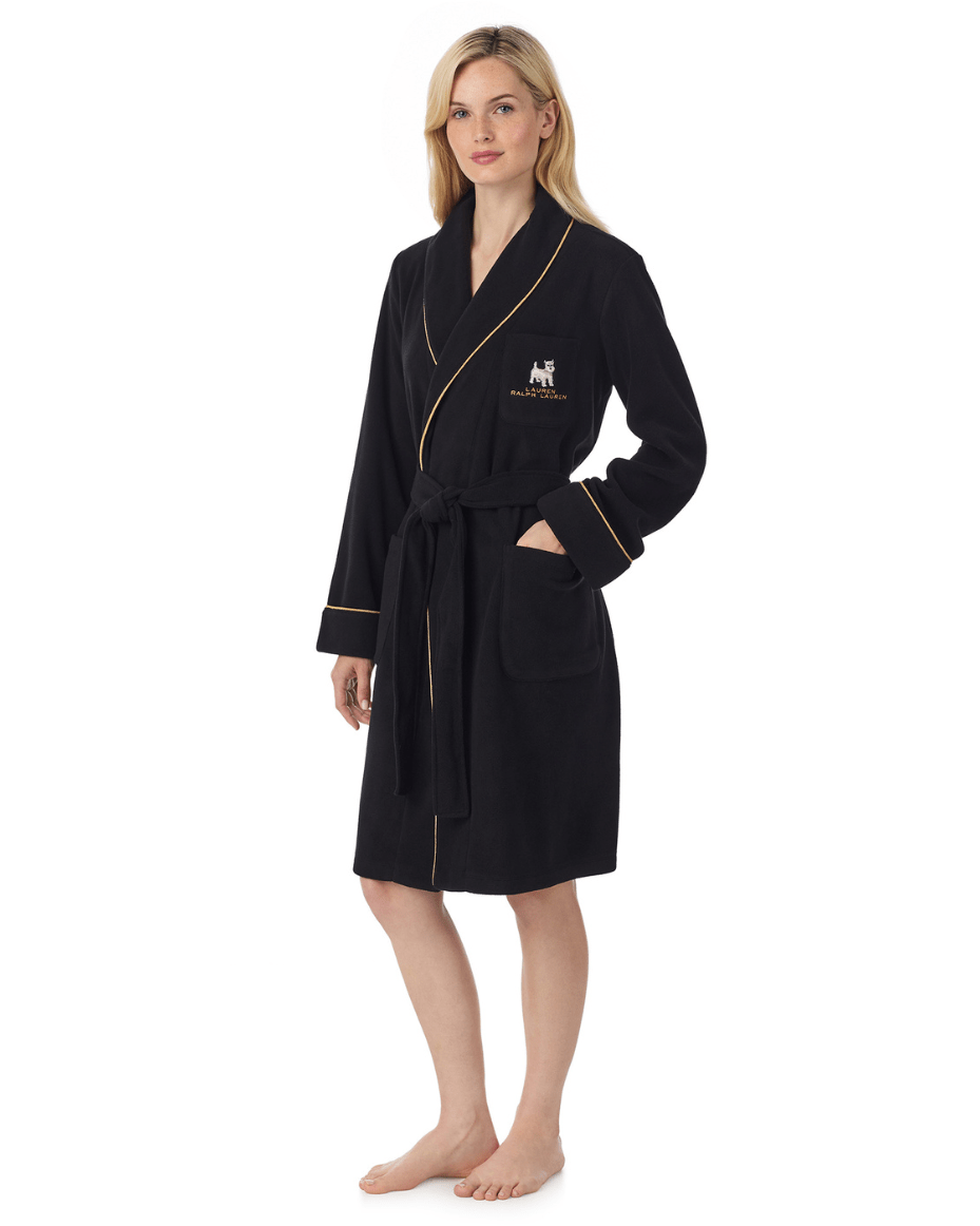 Ralph Lauren Short Dalton Robe - RALPH LAUREN - Luxe Leopard