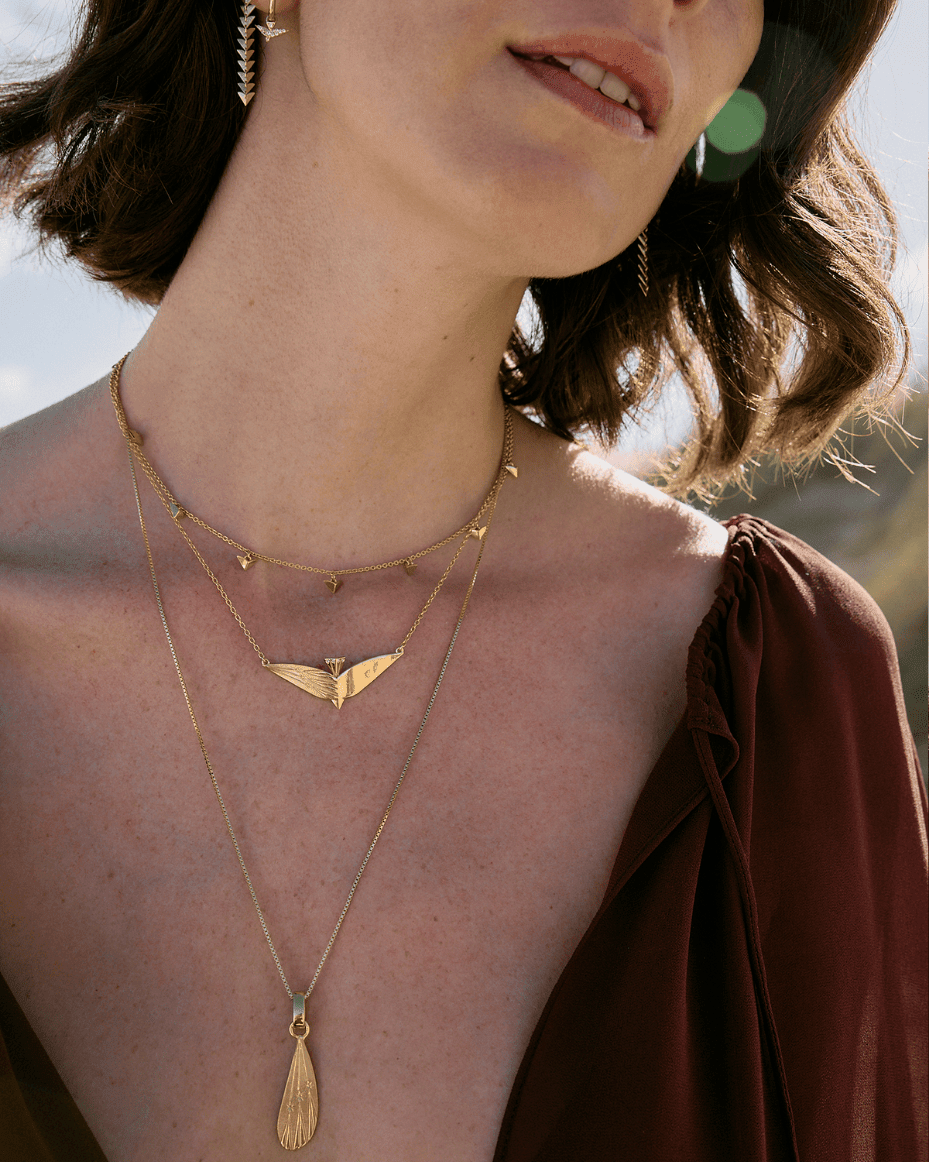 Rachel Jackson Dreamer Celestial Bird Necklace - Luxe Leopard - Luxe Leopard