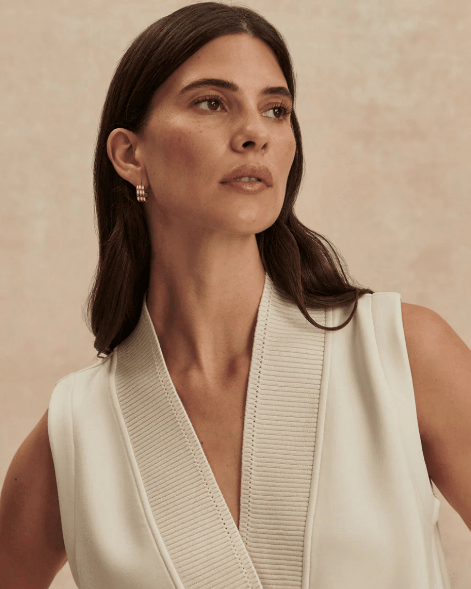 Varley Freida V Neck Tank - VARLEY - Luxe Leopard