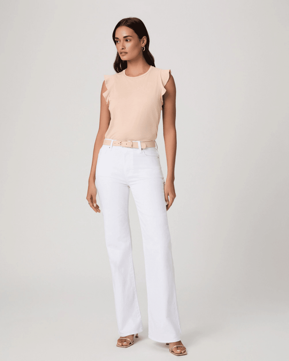 Paige Sofia Woven Cotton Pants - PAIGE - Luxe Leopard