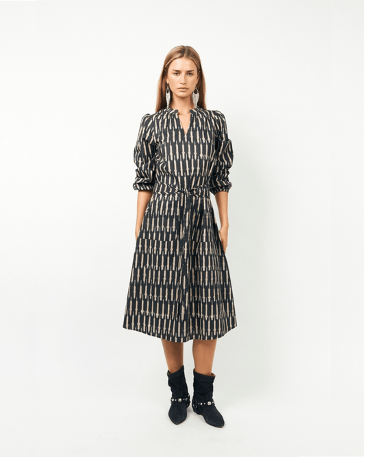 Lollys Laundry Paris Midi Dress - LOLLYS LAUNDRY - Luxe Leopard