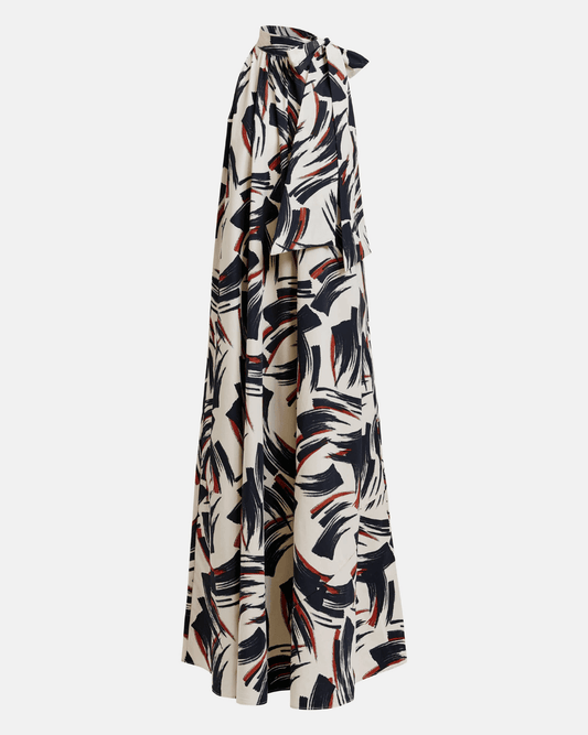 Essentiel Antwerp Jayda High Neck Maxi - Dress - ESSENTIEL ANTWERP - Luxe Leopard