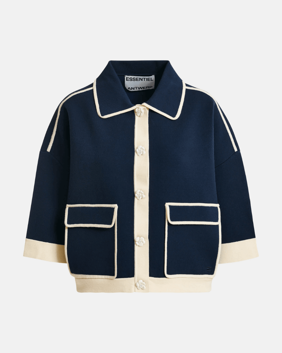 Essentiel Antwerp Jugly Knit Cardigan - ESSENTIEL ANTWERP - Luxe Leopard