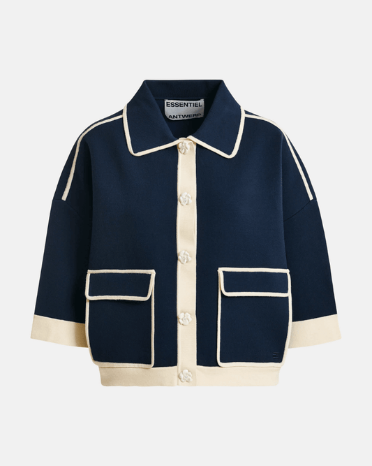 Essentiel Antwerp Jugly Knit Cardigan - ESSENTIEL ANTWERP - Luxe Leopard