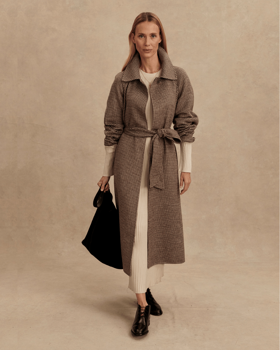 Varley Tomlinson Belted Long Coat - VARLEY - Luxe Leopard