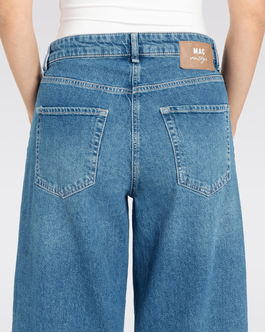 MAC Nevada Superwide Night Sky Used Denim Jean - MAC - Luxe Leopard