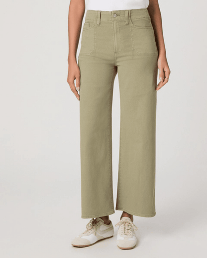 Paige Anessa Wide Leg Jean - Luxe Leopard