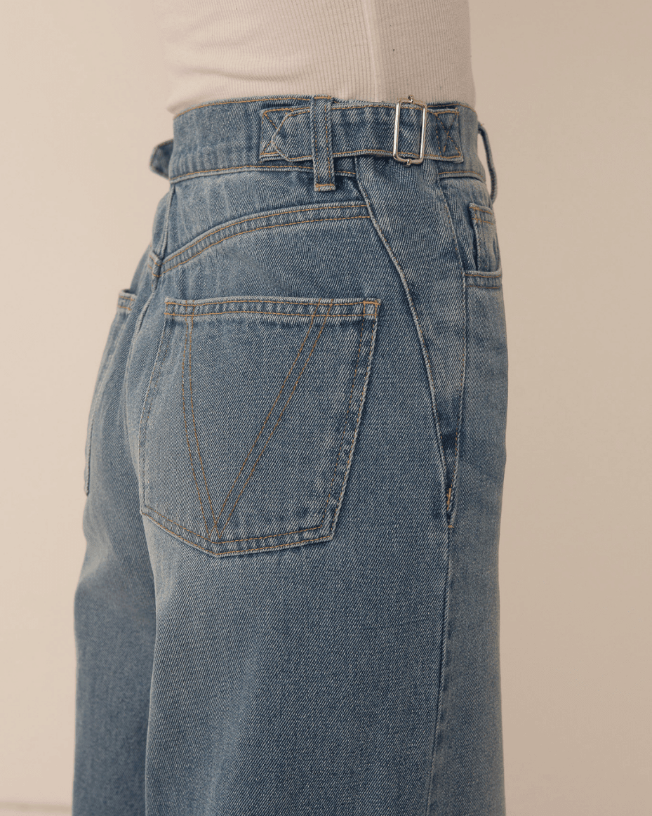 Vivere Lea Wide Leg Jeans - VIVERE - Luxe Leopard