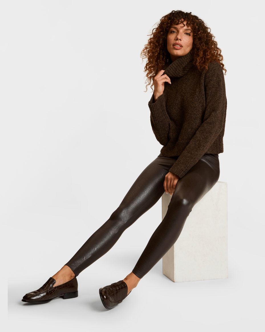 Commando Faux Leather Legging - COMMANDO - Luxe Leopard