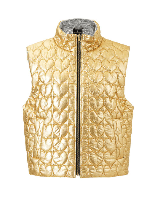Emily Lovelock Ava Metallic Reversible Gillet - EMILY LOVELOCK - Luxe Leopard
