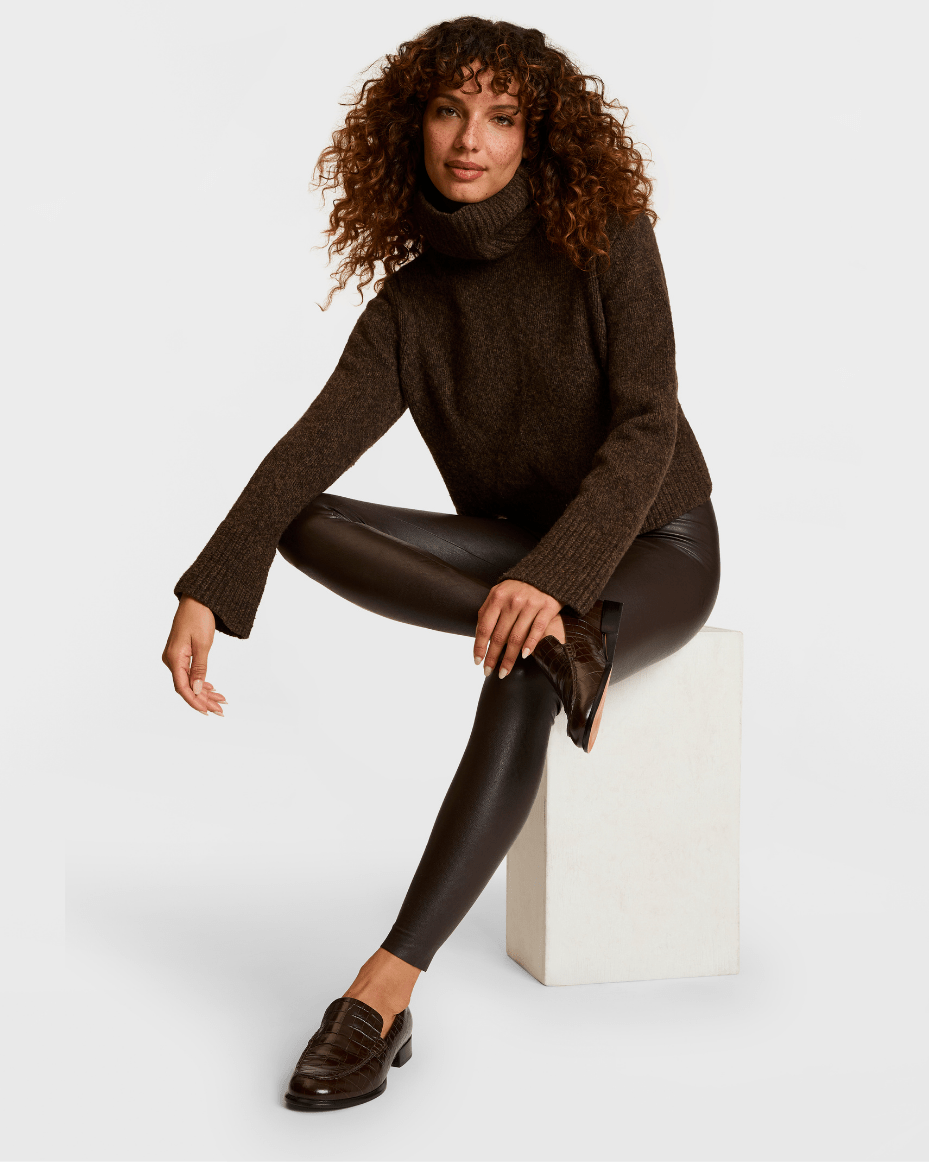 Commando Faux Leather Legging - COMMANDO - Luxe Leopard