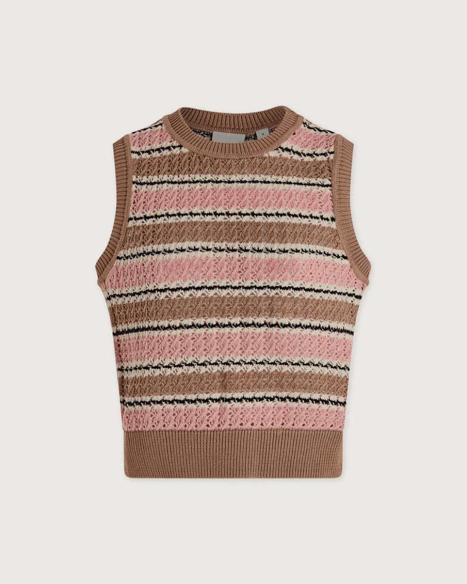 Varley Deeley Stripe Stitch Tank - VARLEY - Luxe Leopard