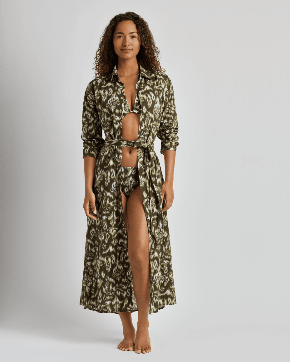 Ralph Lauren Midi Shirt Dress Cover Up - RALPH LAUREN - Luxe Leopard