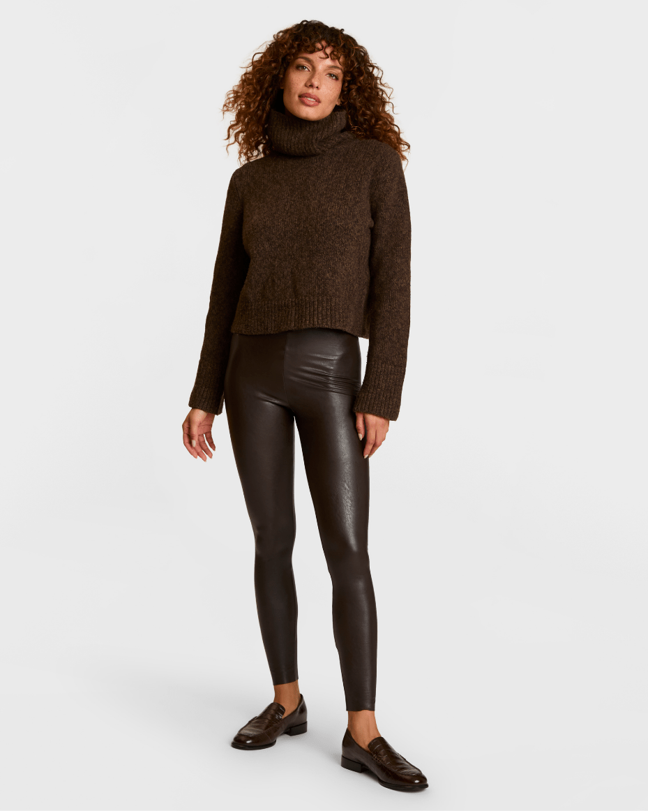 Commando Faux Leather Legging - COMMANDO - Luxe Leopard