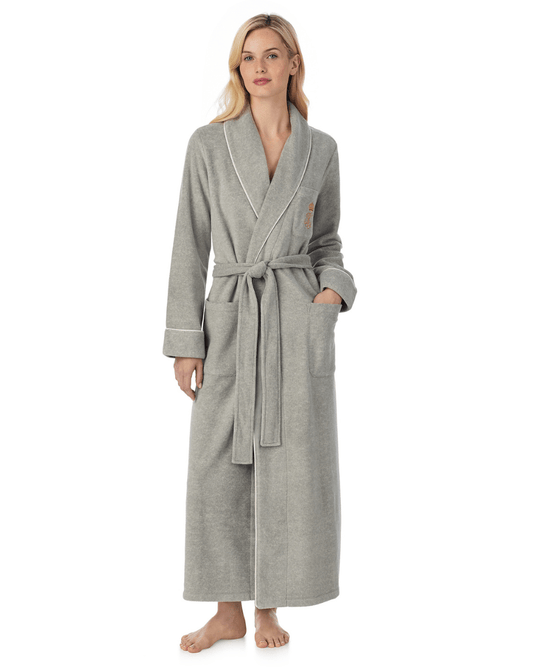 Ralph Lauren Long Dalton Robe - RALPH LAUREN - Luxe Leopard