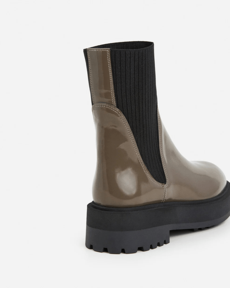 Flattered Aurora Leather Khaki - FLATTERED - Luxe Leopard