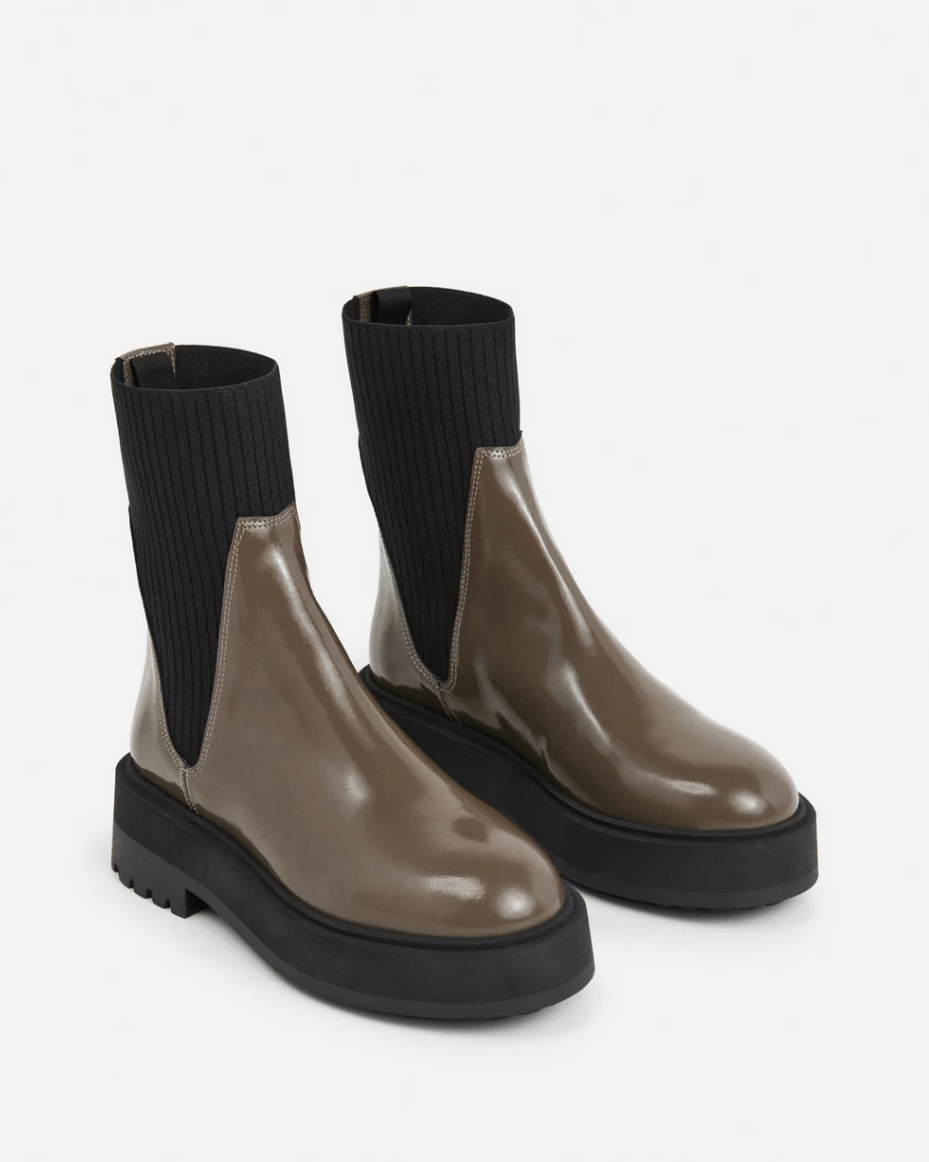 Flattered Aurora Leather Khaki - FLATTERED - Luxe Leopard