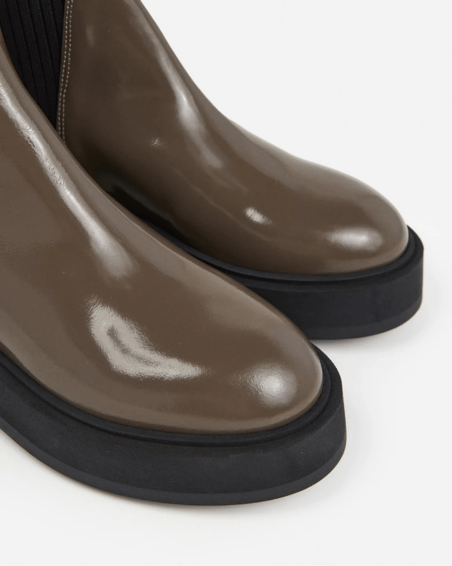 Flattered Aurora Leather Khaki - FLATTERED - Luxe Leopard