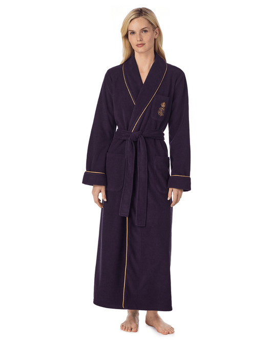 Ralph Lauren Long Dalton Robe - RALPH LAUREN - Luxe Leopard