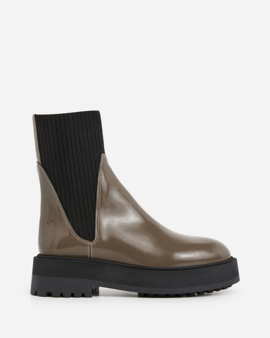 Flattered Aurora Leather Khaki - FLATTERED - Luxe Leopard