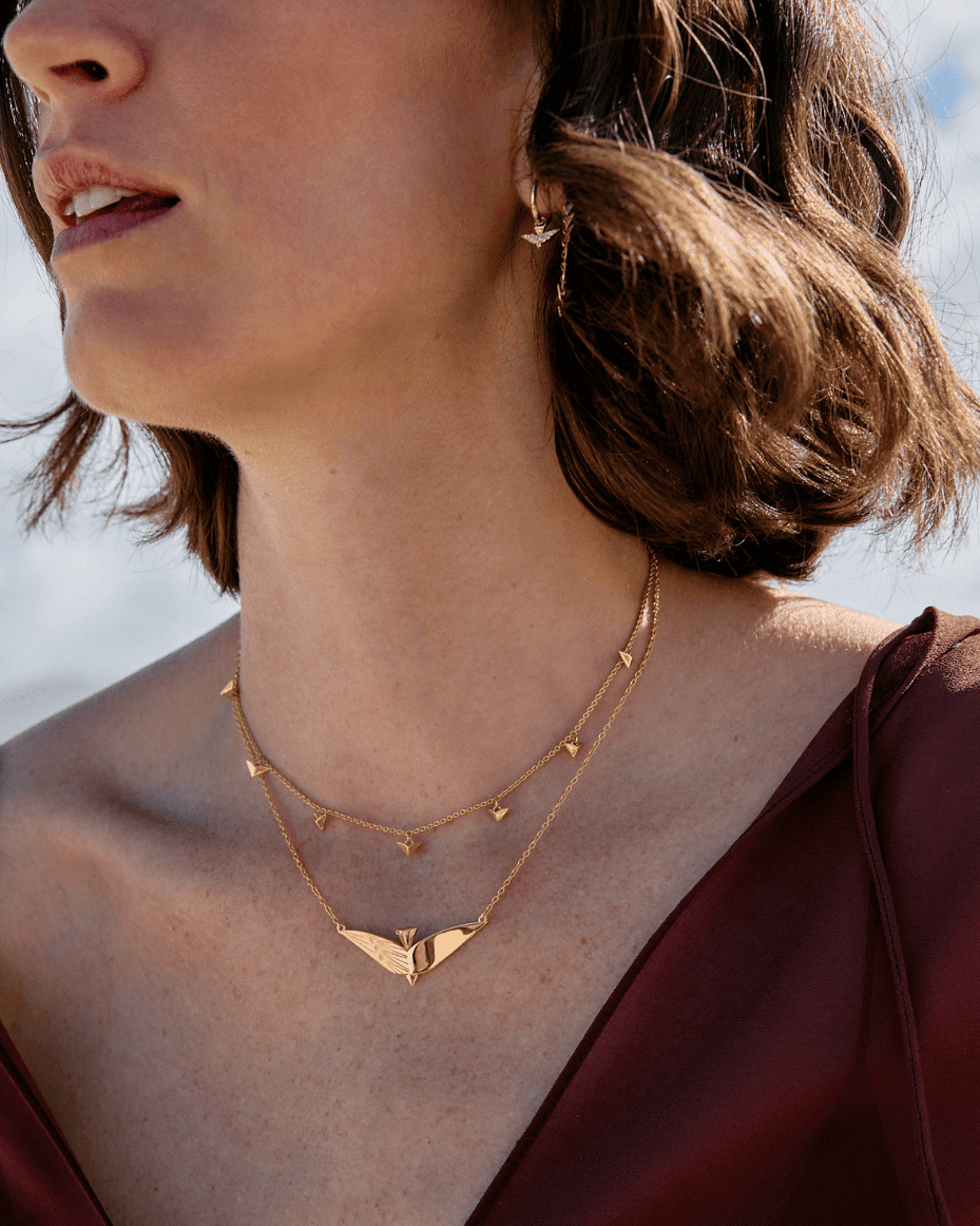 Rachel Jackson Dreamer Celestial Bird Necklace - Luxe Leopard - Luxe Leopard