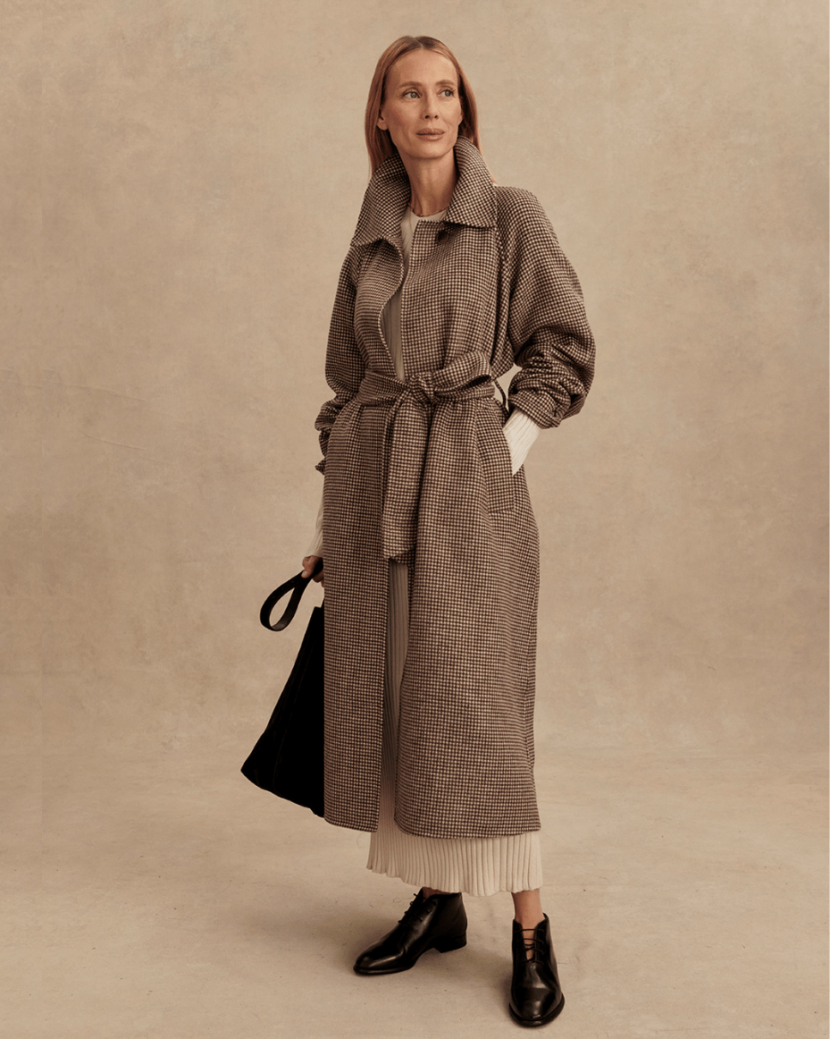 Varley Tomlinson Belted Long Coat - VARLEY - Luxe Leopard