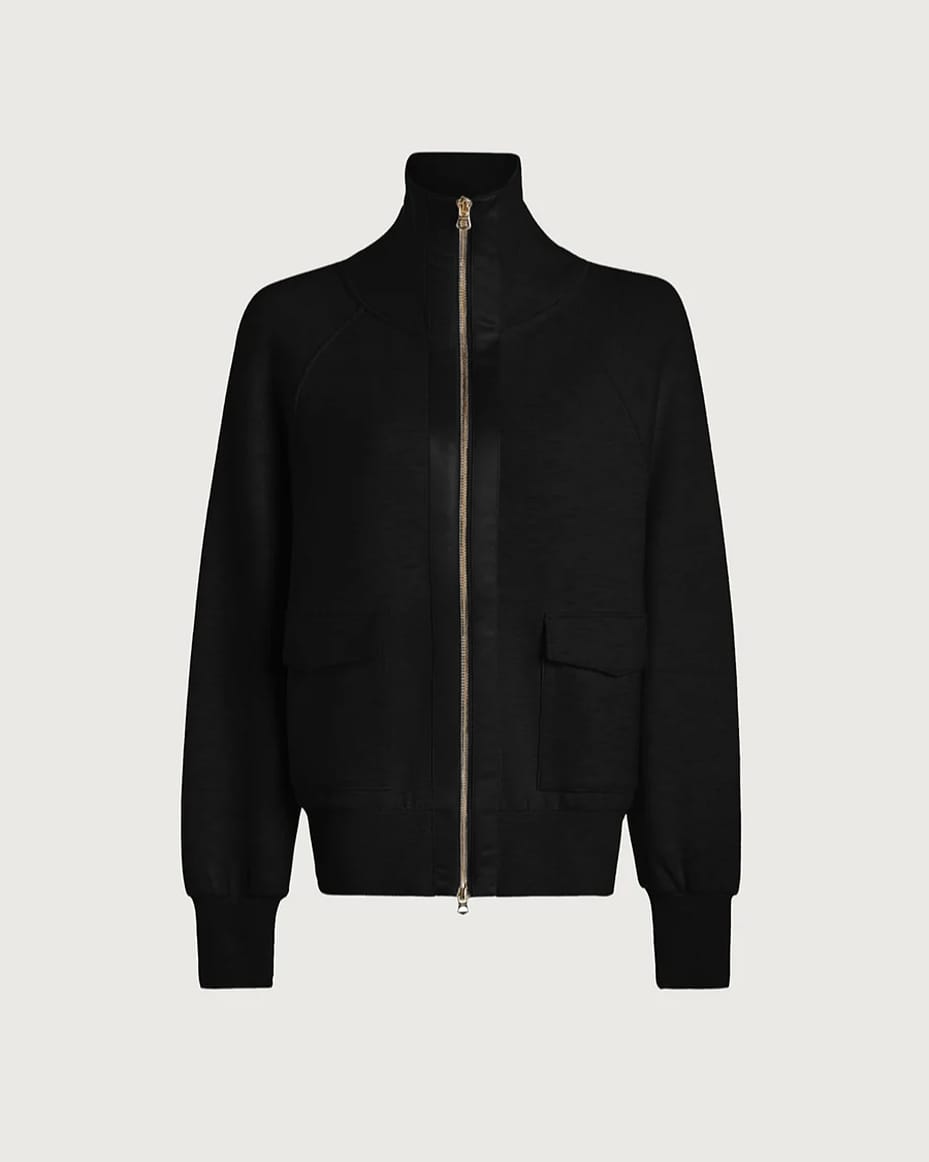 Varley Roxbury Zip Through Black