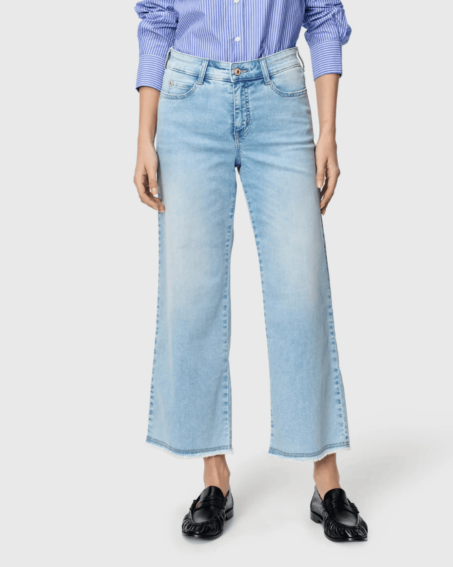 MAC DREAM Wonder Light Denim DREAM WIDE Cropped - MAC - Luxe Leopard