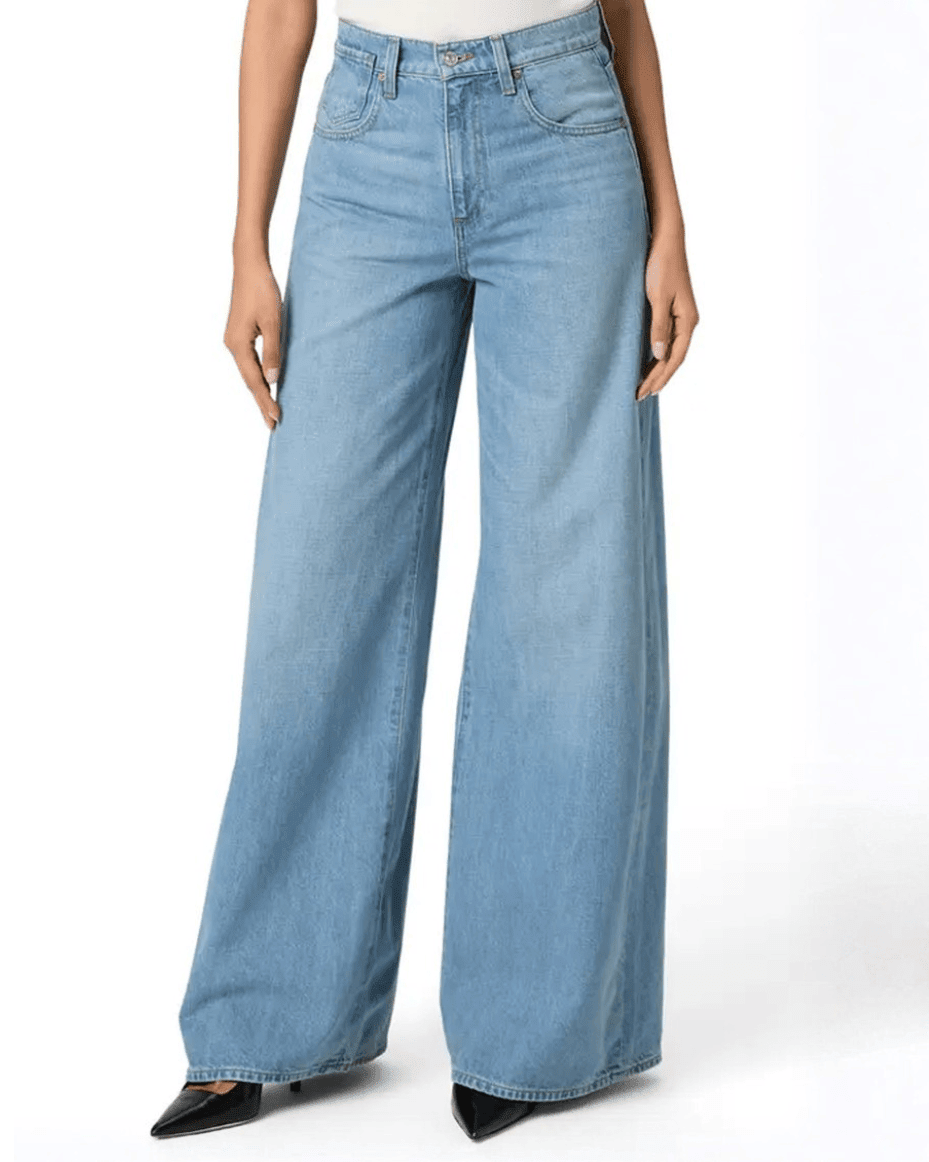 Paige Cameron Wide Leg Jean - PAIGE - Luxe Leopard